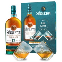 The Singleton Glen Ord 12 Years Single Malt Scotch Whisky with Clink Glasses Set 700ml